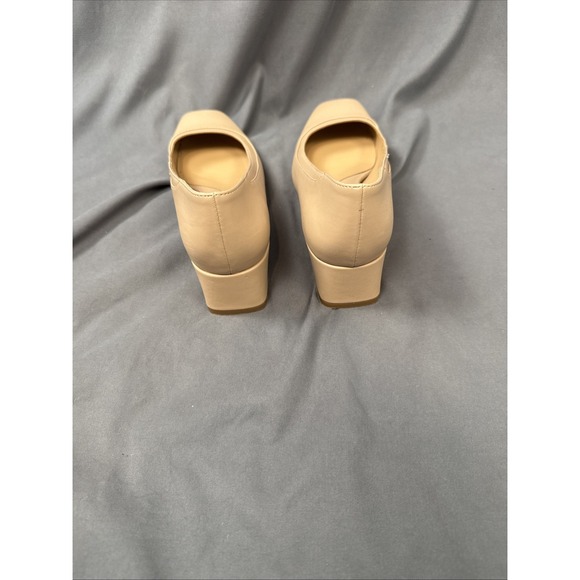 Naturalizer Huntley Beige Block Heel Pumps Women's Size 7.5 Classic Comfort Work - Picture 5 of 7